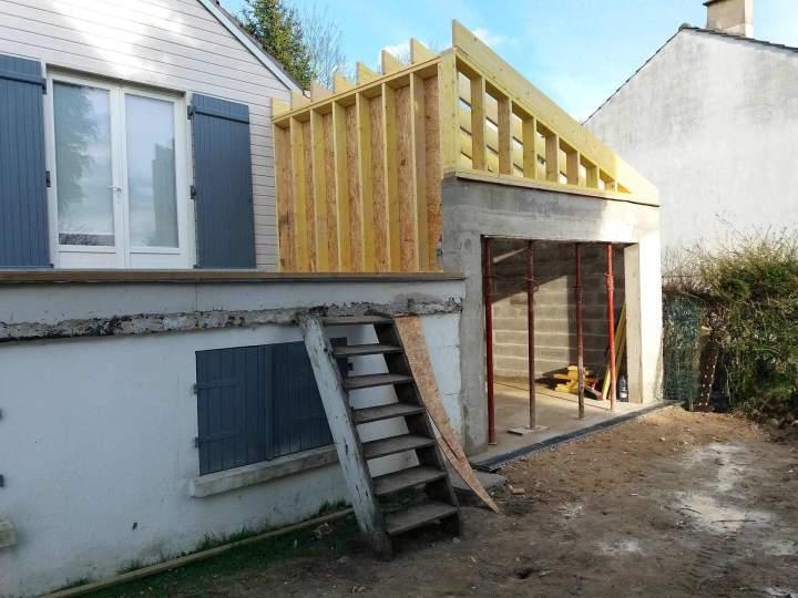 Agrandissement maison bois Île-de-France